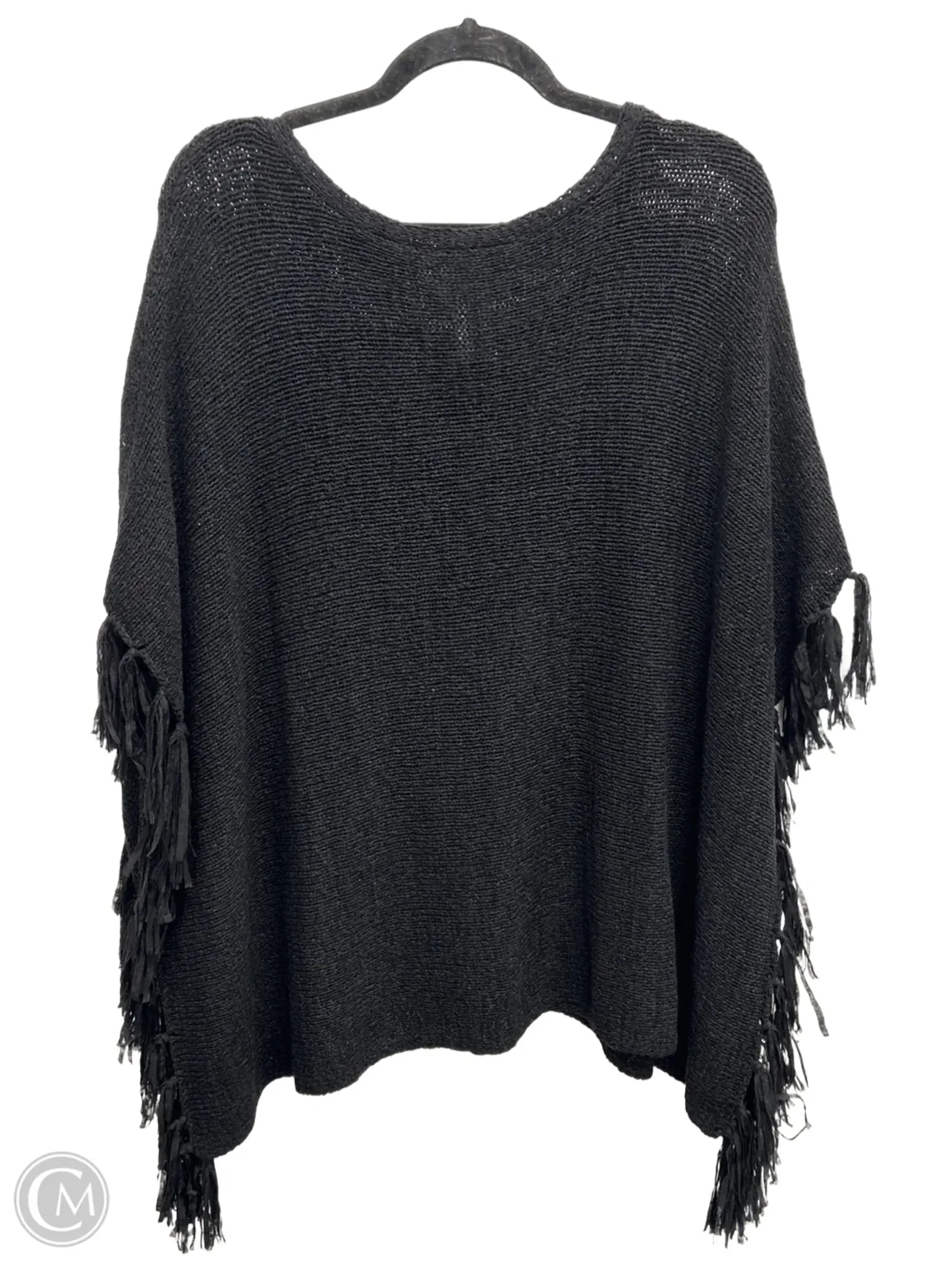 Poncho By Chicos In Black, Size: L