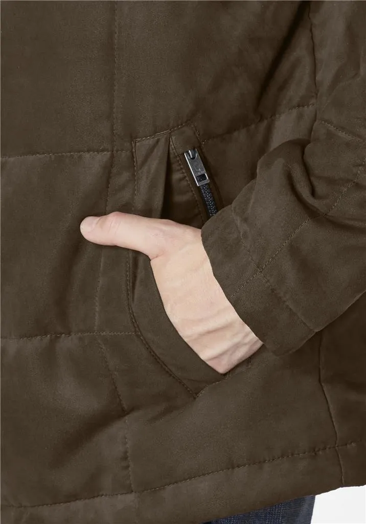 Redpoint Mens Big Size Quilted Jacket (Quincy) in Dark Blue, Dark Olive  Size 62 - 70