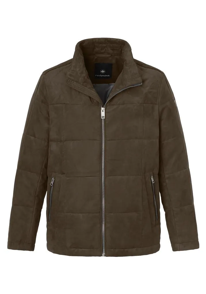 Redpoint Mens Big Size Quilted Jacket (Quincy) in Dark Blue, Dark Olive  Size 62 - 70