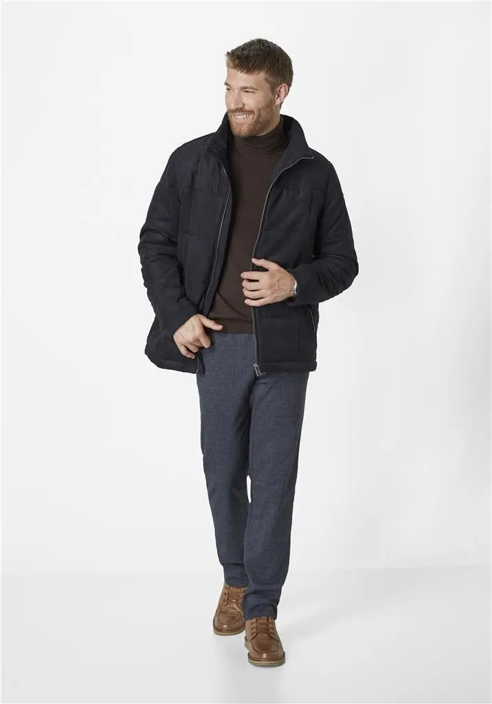 Redpoint Mens Big Size Quilted Jacket (Quincy) in Dark Blue, Dark Olive  Size 62 - 70