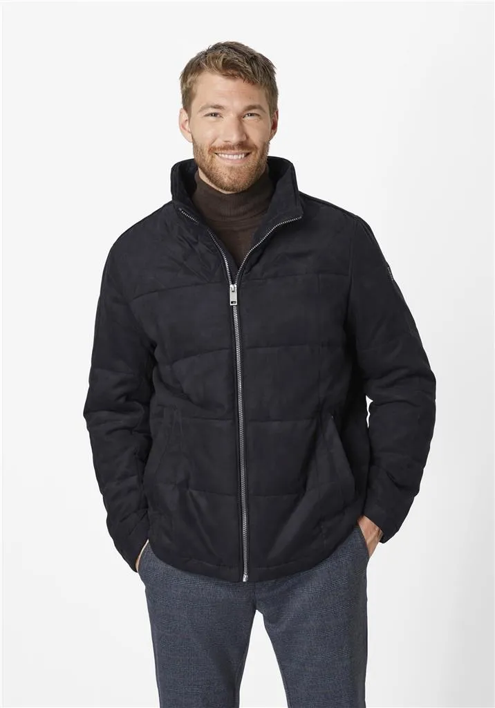 Redpoint Mens Big Size Quilted Jacket (Quincy) in Dark Blue, Dark Olive  Size 62 - 70