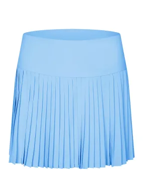 Spring Blue "Maddie" Full Pleat Active Skirt with Pockets in Shorts Liner
