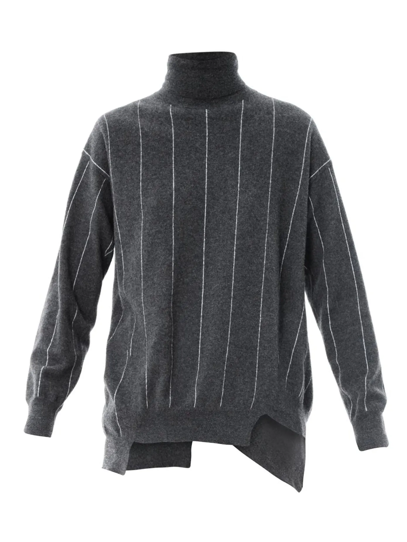 Stella McCartney Pinstripe wool turtleneck sweater jumper Size I 40 S Small ladies