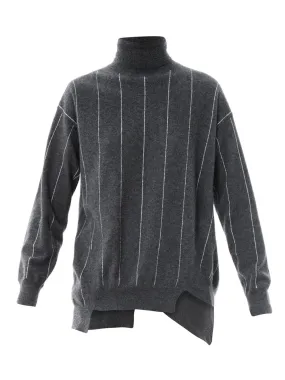 Stella McCartney Pinstripe wool turtleneck sweater jumper Size I 40 S Small ladies