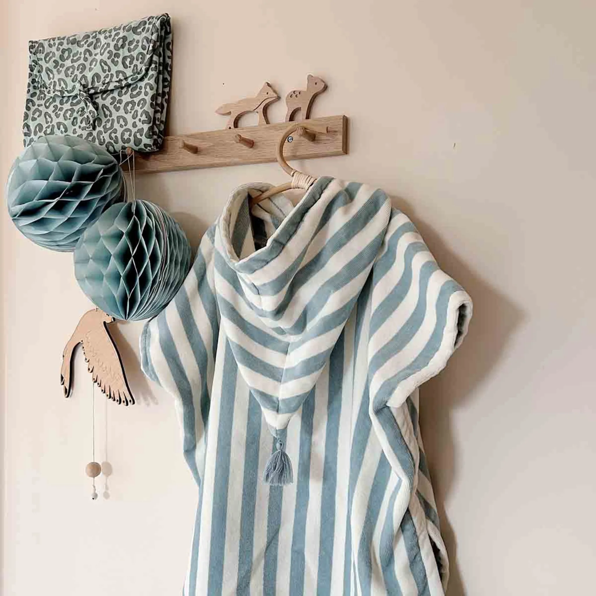 Suzanne Stripe Bath Poncho (2 Colors)