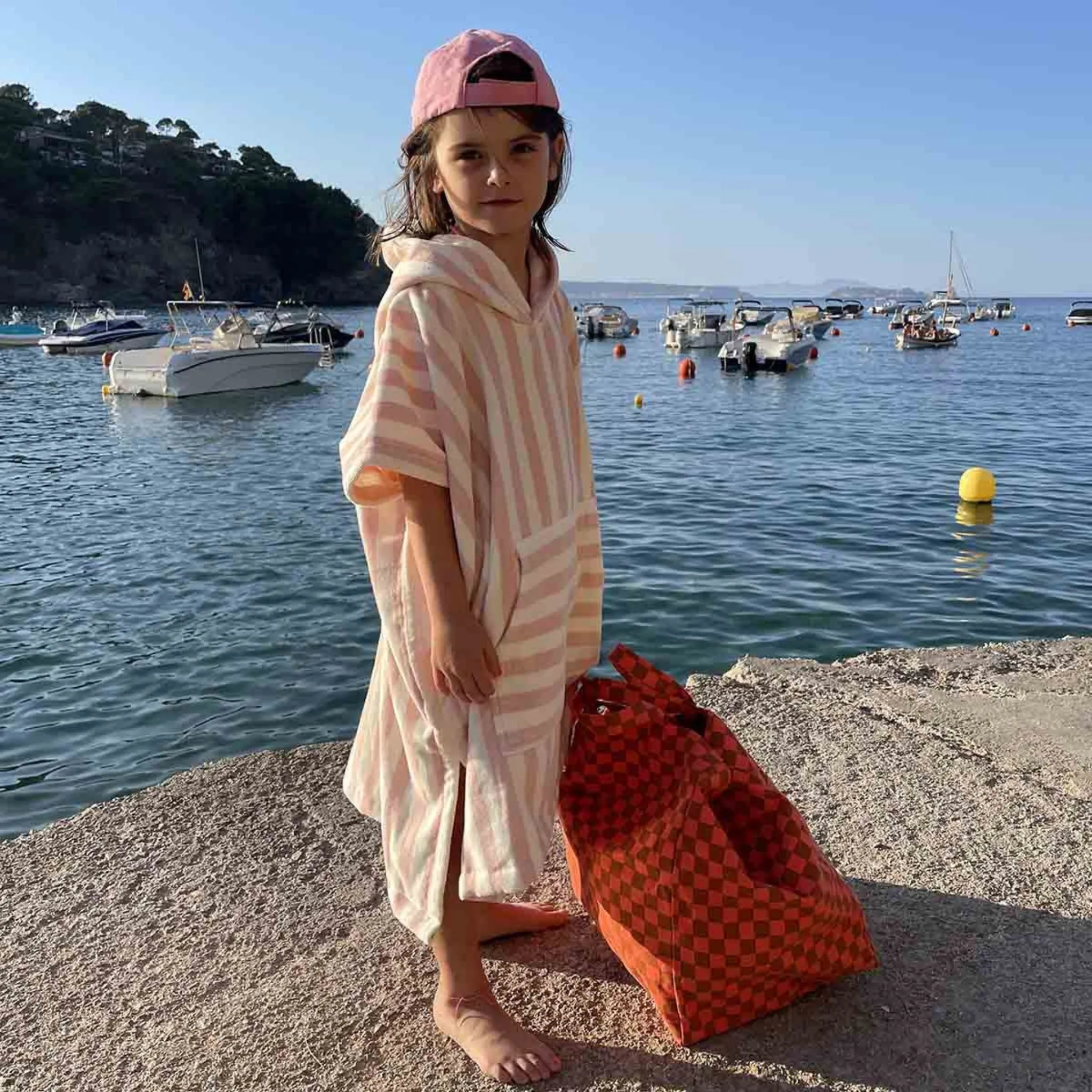Suzanne Stripe Bath Poncho (2 Colors)