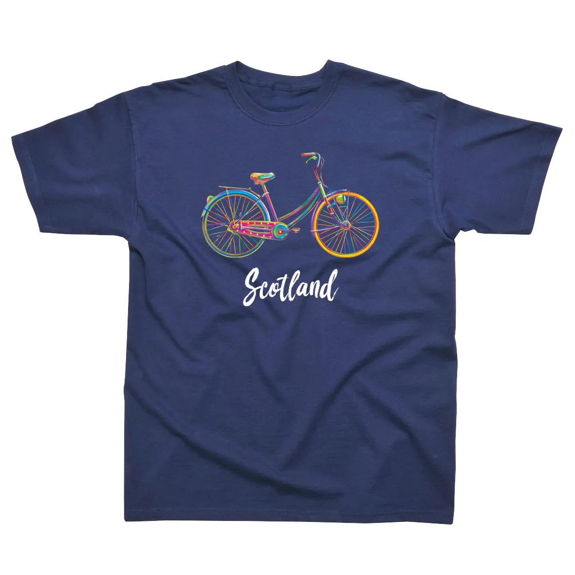 T-Shirt Cycle Bike Around Scotland