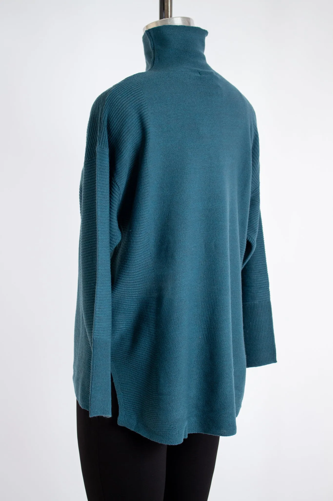 Teal Turtleneck Sweater