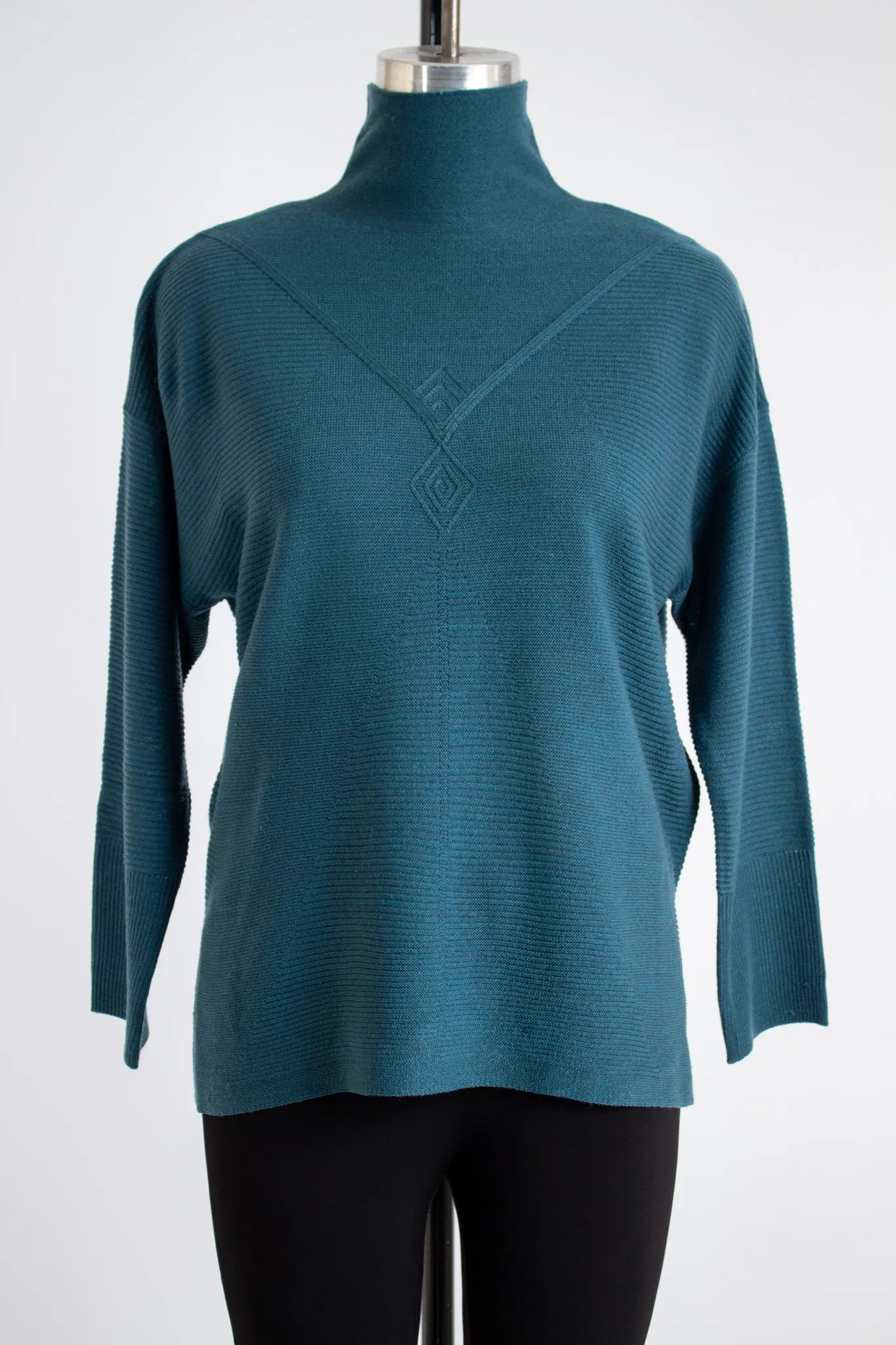 Teal Turtleneck Sweater