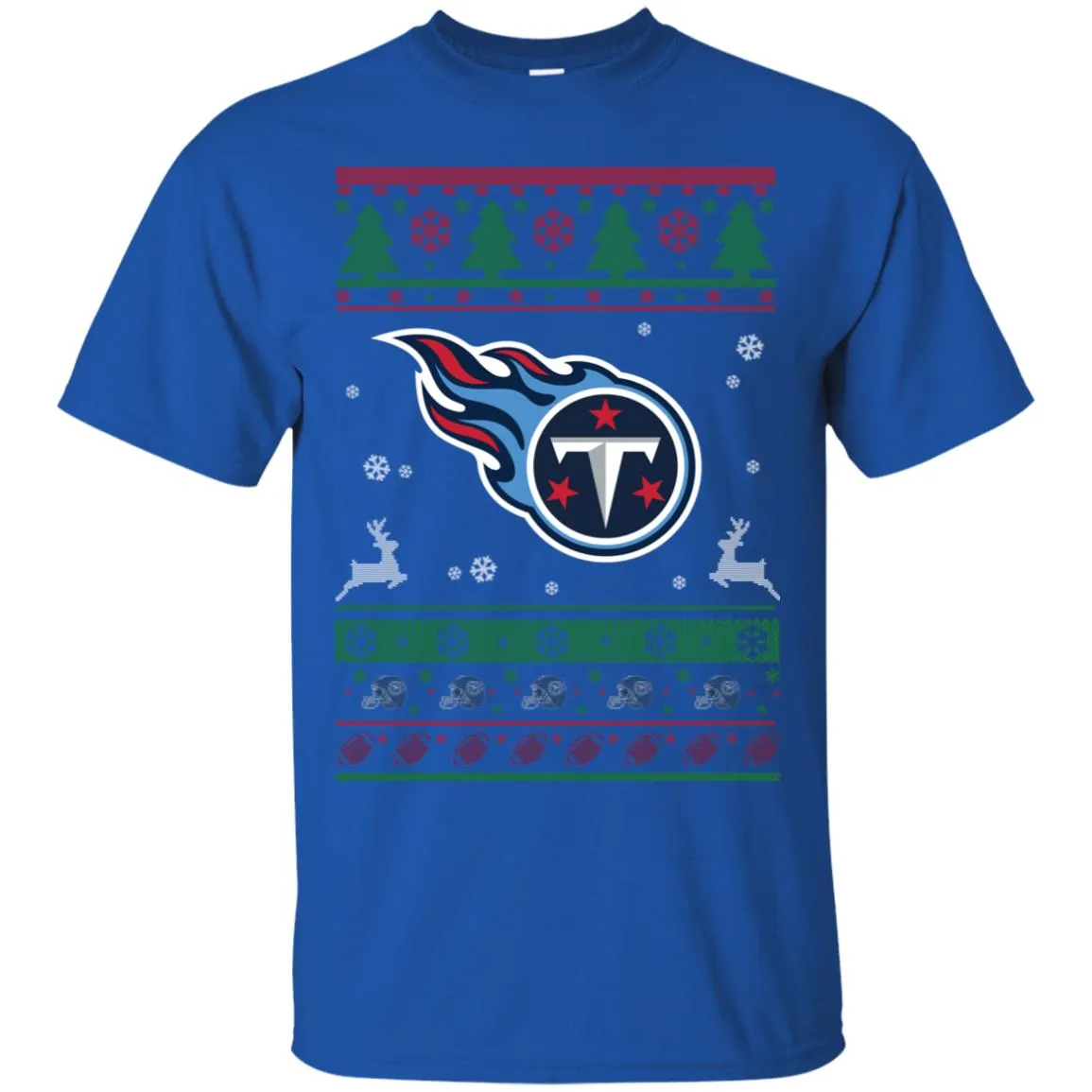 Tennessee Titans Logo Football Teams Ugly Christmas Sweater Men T-Shirt