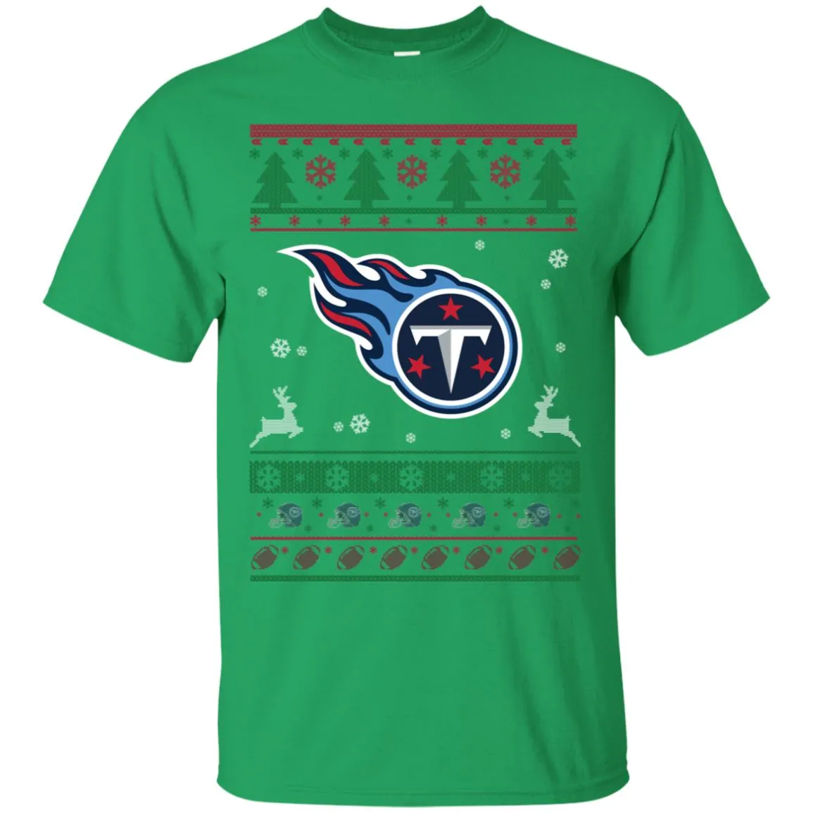 Tennessee Titans Logo Football Teams Ugly Christmas Sweater Men T-Shirt