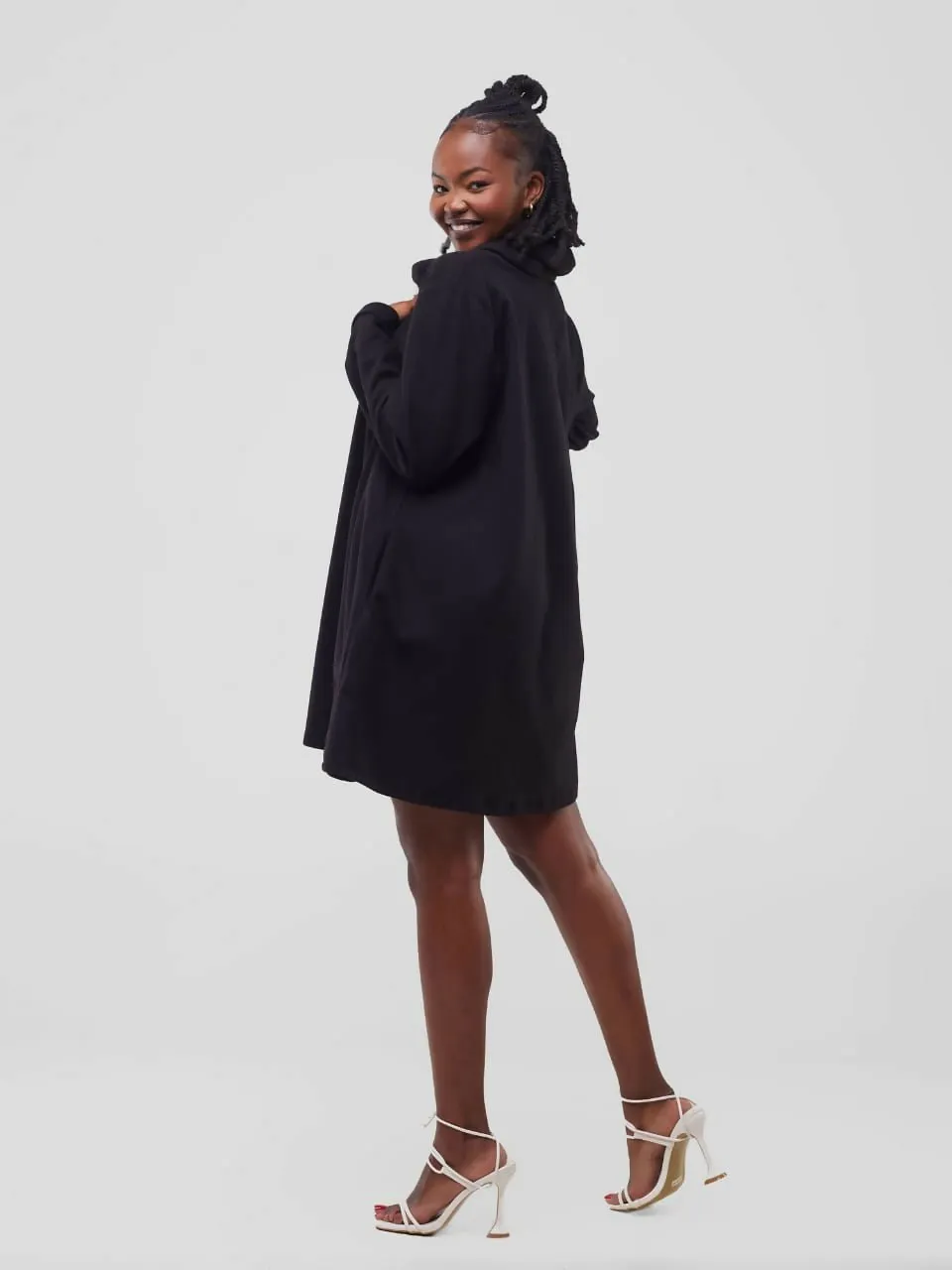 Timyt Urban Wear Poncho Dress - Black