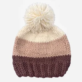 Tri-Color Beanie - Muave