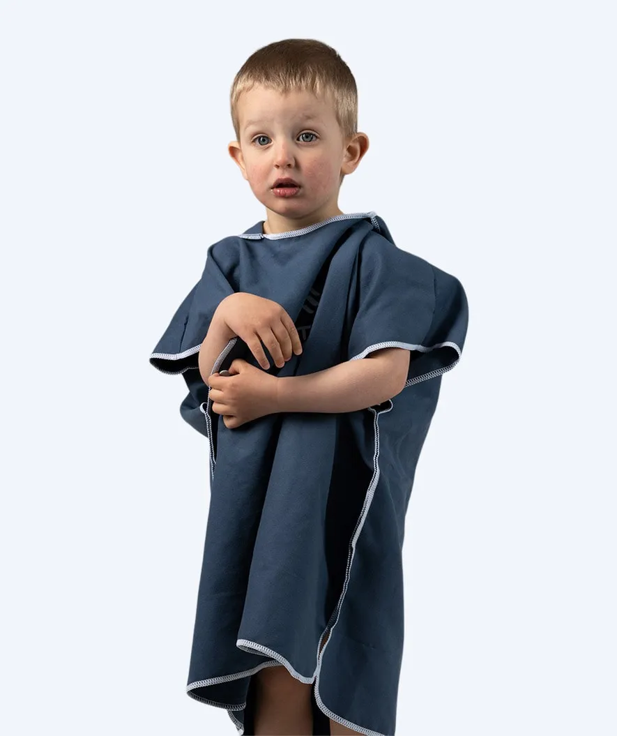 Watery badeponcho til børn - Microfiber - Mørkeblå