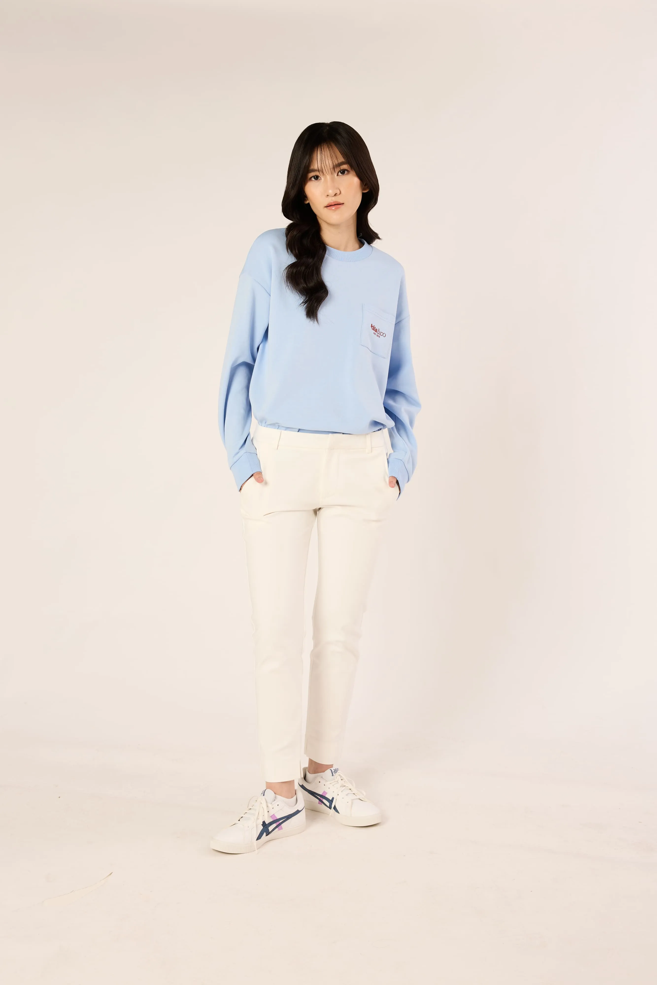 White Chino Trousers - Women's