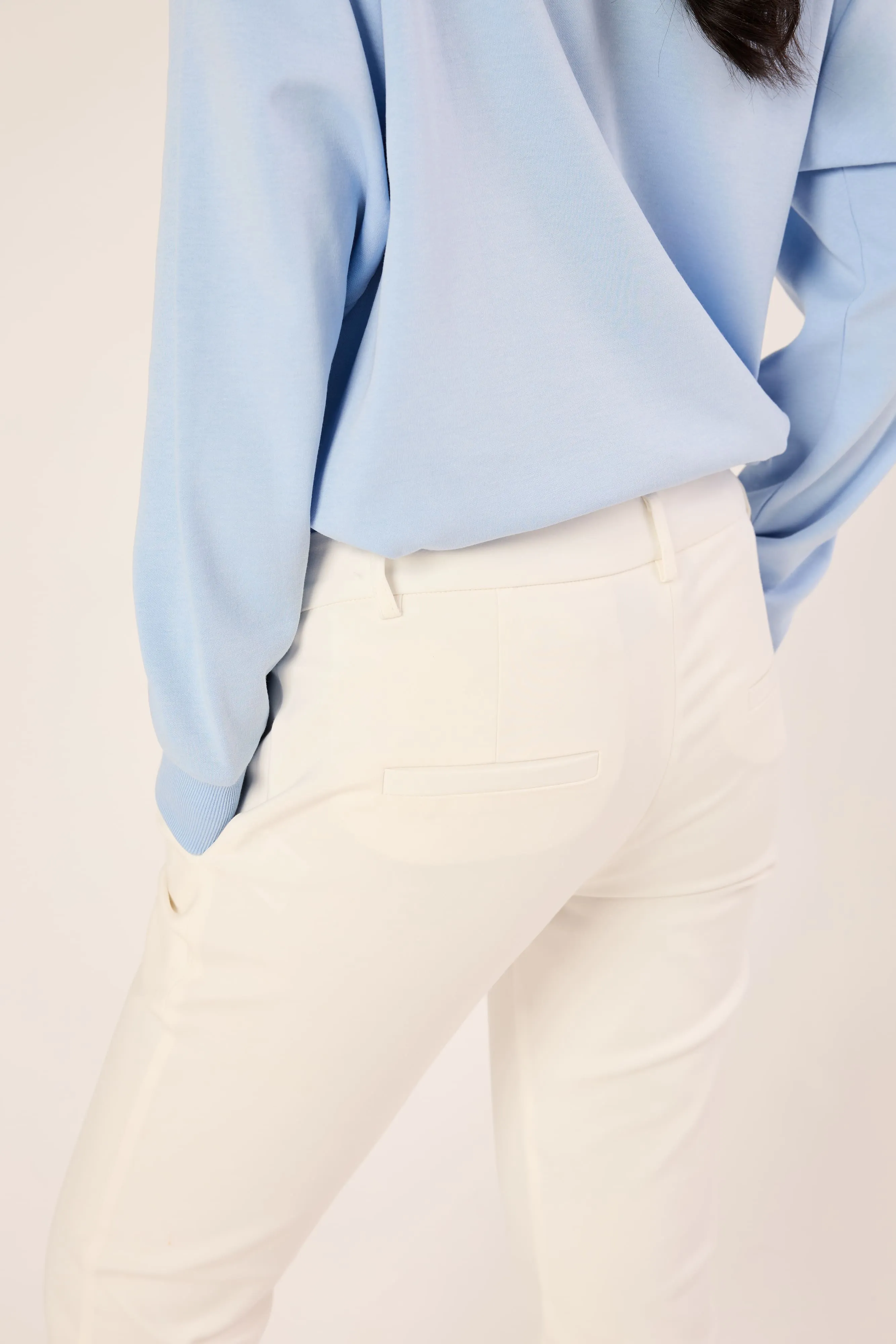 White Chino Trousers - Women's