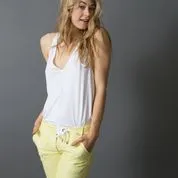 Women's Girls' Summer All in One Designer V-neck Halter Bamboo Tank Top with Rings and a Tie