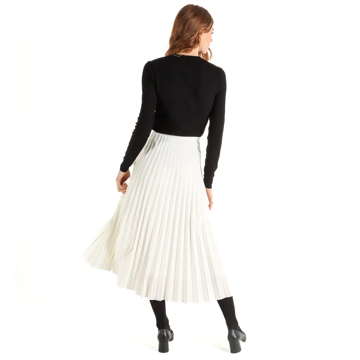 Women's Pleated Midi Skirt